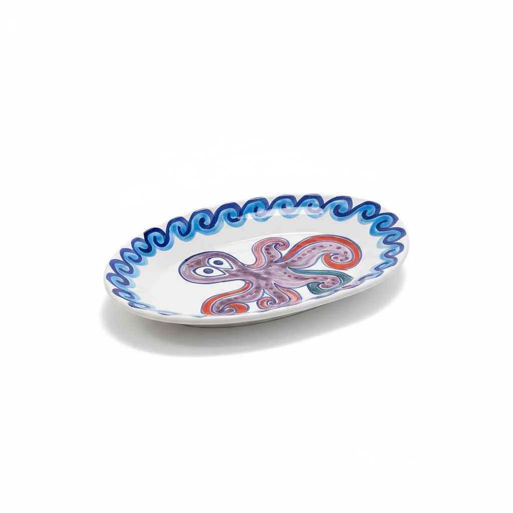Octopus Oval Plate