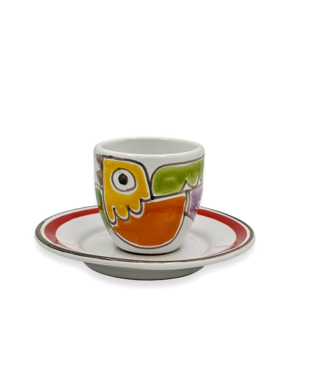 Coffee cup with bird